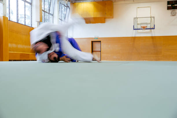 istock Two Judoist Fighting Hand to Hand 911812882
