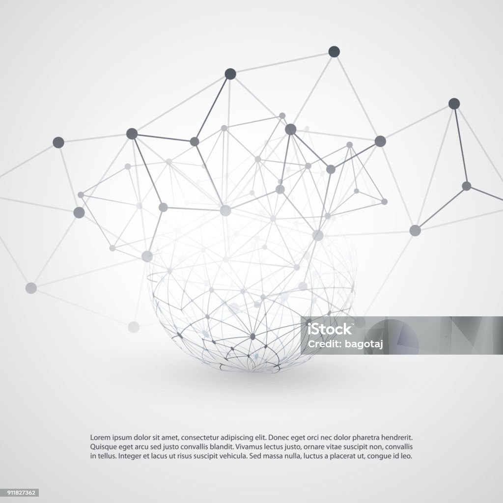 Network Connection Pattern Vector Background Network Connections Concept Stock Illustration - Download Image Now ...