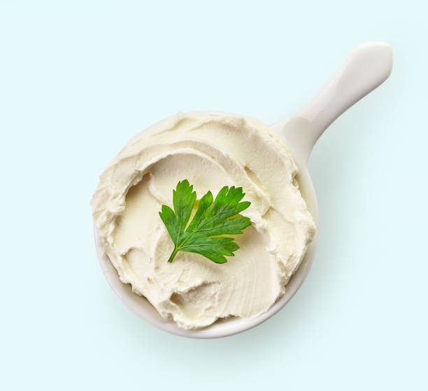 bowl of cream cheese