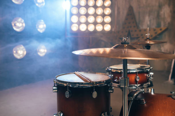 istock Drum kit, percussion instrument, beat set, nobody 911833748
