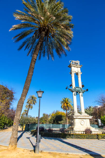 istock Columbus Monument in Jardines de Murillo, Seville, Spain 911852650
