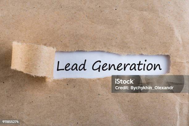 Lead Generation Concept Message In Uncover Letter Stock Photo - Download Image Now