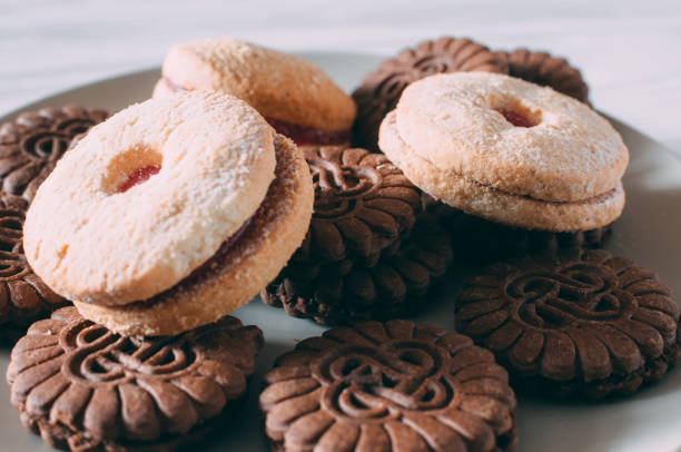 istock Extreme close-up image of chocolate chips cookies 911855694