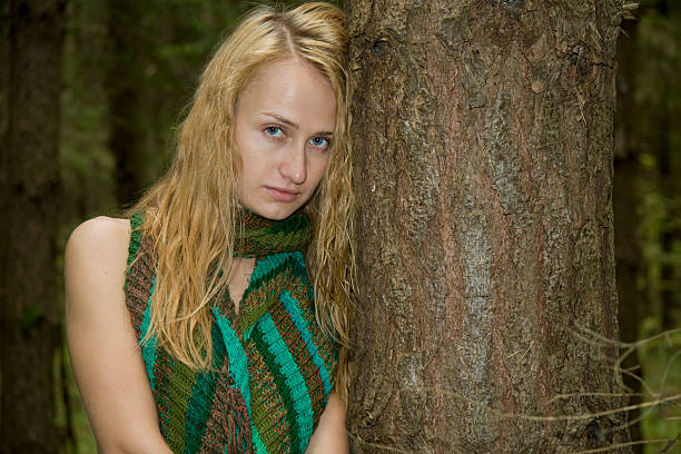 istock Girl, wood, tree 91186771