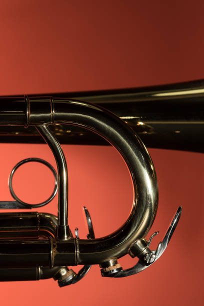 istock Brass trumpet detail closeup 911876096