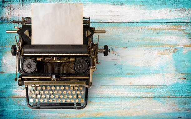 macchina da scrivere vintage - macchina da scrivere foto e immagini stock