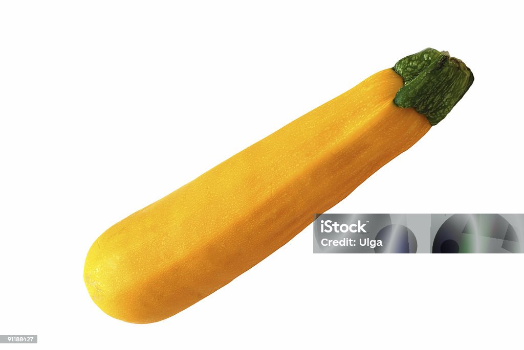 Frische gelbe zucchini Isoliert - Lizenzfrei Erfrischung Stock-Foto
