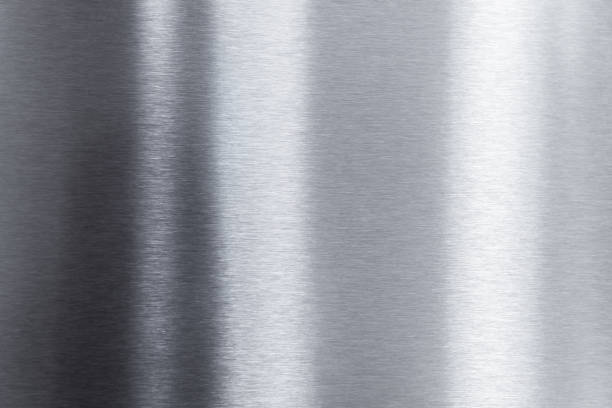 istock Shining polished stainless steel sheet 911885380