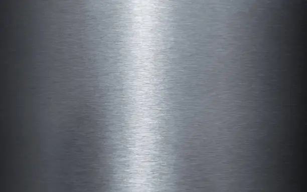 Polished stainless steel sheet, background photo texture