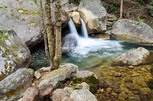 Shillalah Falls along the Hensley Settlement access road at the Cumberland Gap National Historical Park.