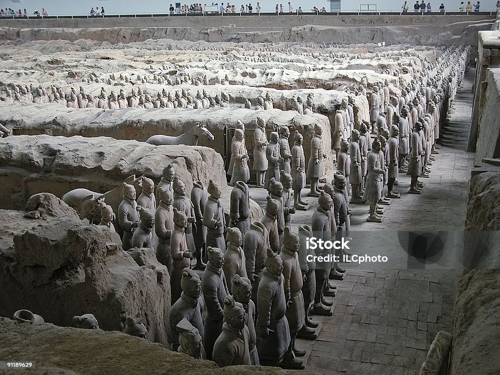 El Terracotta Warriors - Foto de stock de Ejercito de Soldados de Terracota libre de derechos