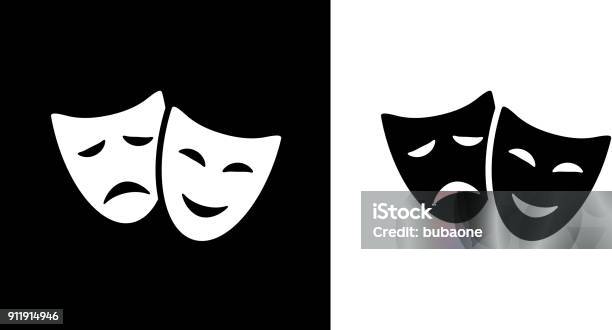 Comedy And Tragedy Masks Stock Illustration - Download Image Now - Theatrical Performance, Comedy Mask, Humor