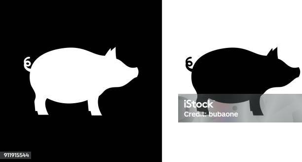 Pig Stock Illustration - Download Image Now - Pig, Pork, Outline