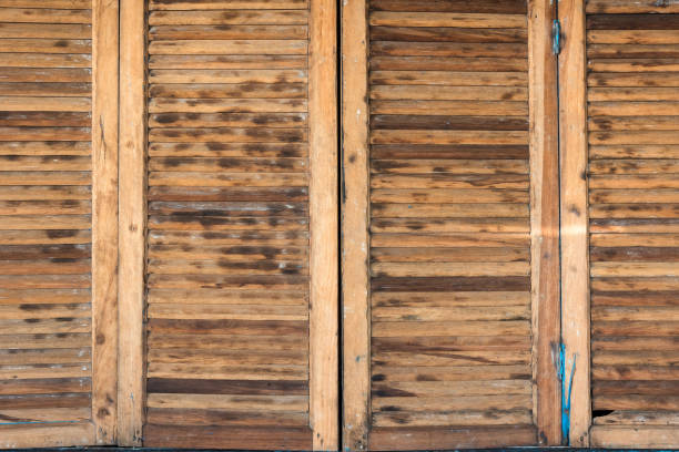 istock Vintage windows for background. In morning with sun light. 911915600