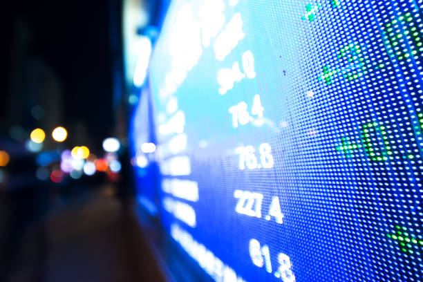 istock data of stock market on digital screen 911924934