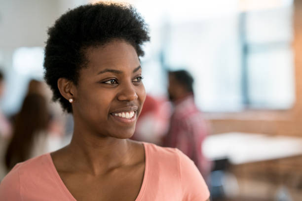 istock African American woman working at a creative office 911928692