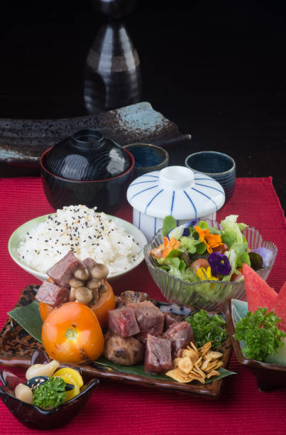 istock japanese food on a background. 911931886
