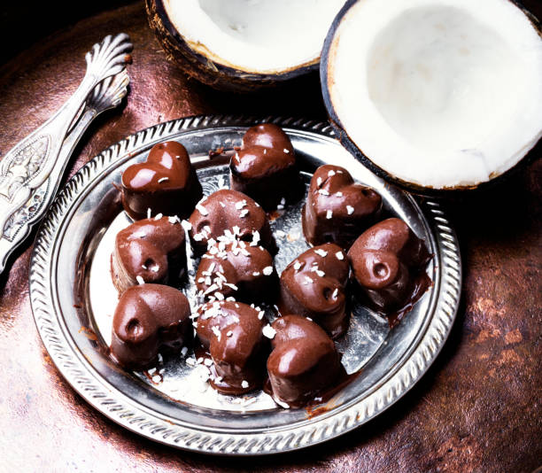 istock chocolate candies sweets with coconut 911932716