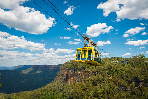 Cáp Treo Sky Way Tại Blue Mountains Ở Scenic World Một Trong Những Điểm Thu  Hút Khách Du Lịch Nổi Tiếng Ở Katoomba New South Wales Úc Hình ảnh Sẵn có -