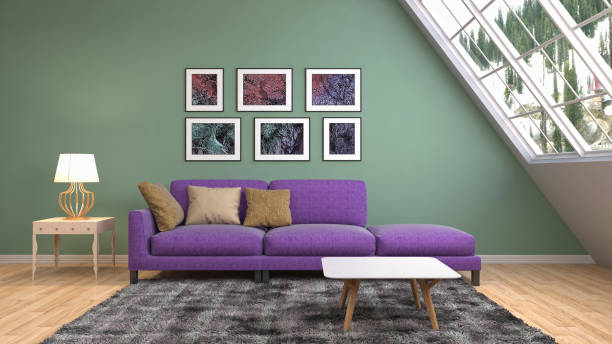 istock Interior living room. 3d illustration 911937162