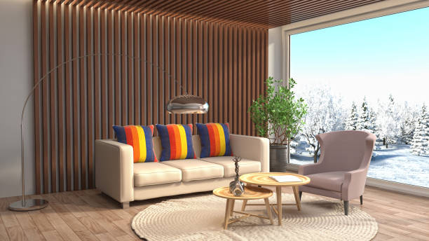 istock Interior living room. 3d illustration 911937326