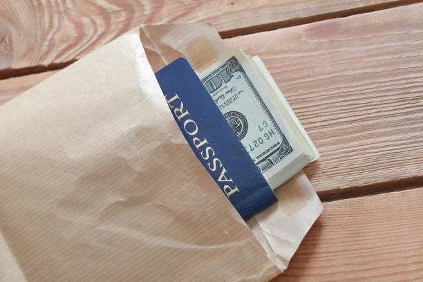 istock dollars in the passport 911937524
