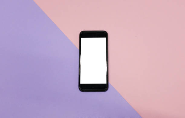 istock a blank mobile phone on the colorful background 911941350