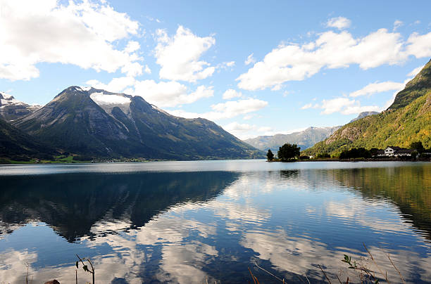 istock View of the lake Stryn in Norway. 91195607