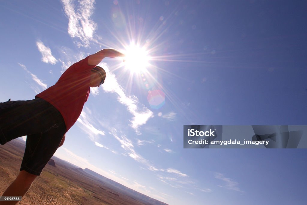 man and the sun  Adult Stock Photo