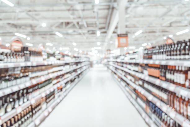 istock Blurred background-abstract blur shopping mall store interior. 911970276