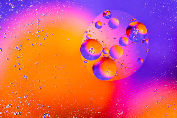 istock Abstract molecule sctructure. Macro shot of air or molecule. Abstract background. Space or planets abstract background. Selective focus 911971752