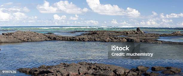 Kapoho Tide Pools Panorama Stock Photo - Download Image Now - Tidal Pool, Big Island - Hawaii Islands, Breaking Wave