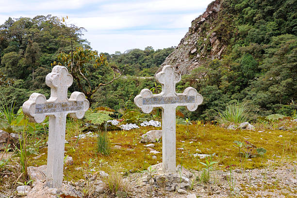 istock Roadside Memorial On Guacamayos Ridge In Ecuador 91197758