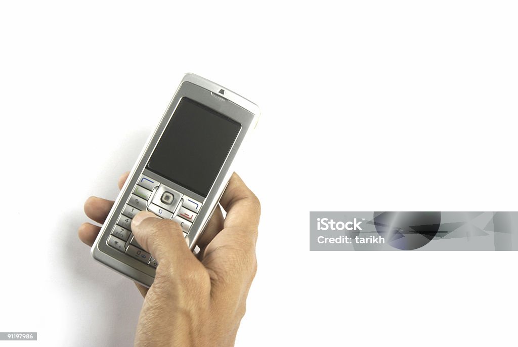 Мобильный телефон в руке - Стоковые фото Телефон роялти-фри