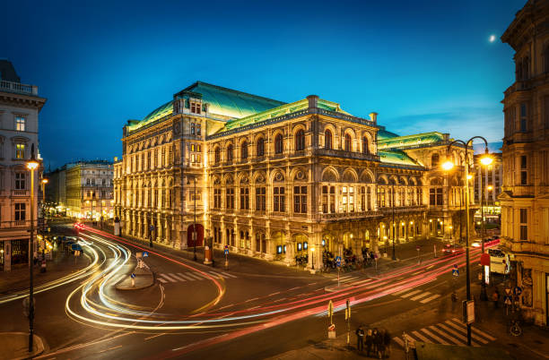 istock Famous State Opera in Vienna Austria at night. 911986510
