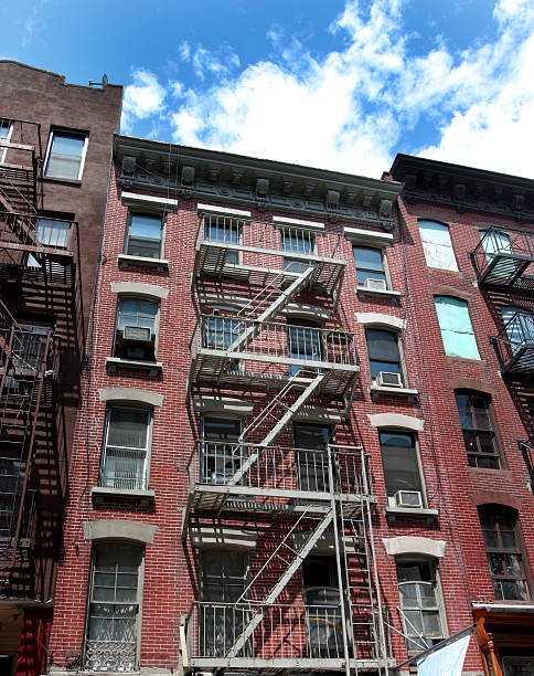 istock Apartment Building Fire Escape, New York City 91199367