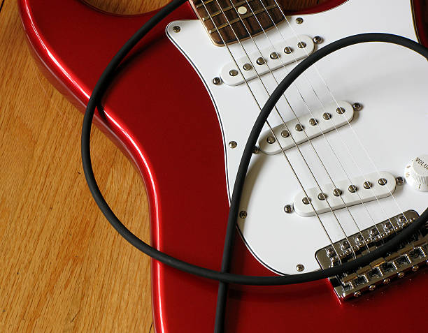 Strat with Cord stock photo