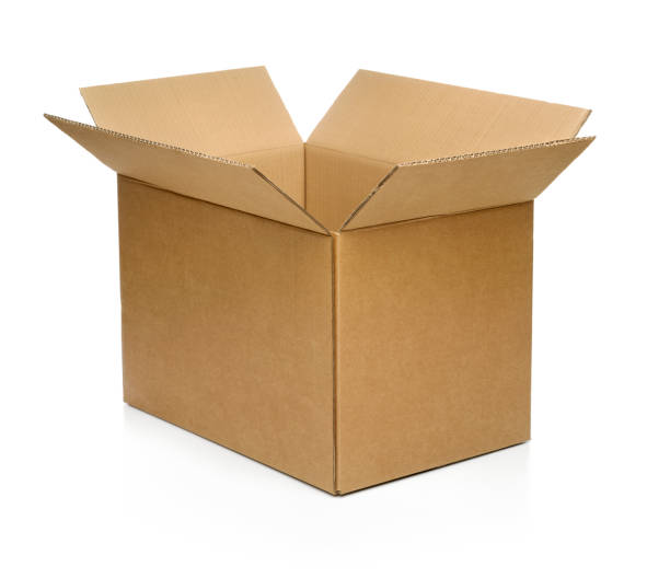 картонная коробка - unpacking moving office container moving house стоковые фото и изображения