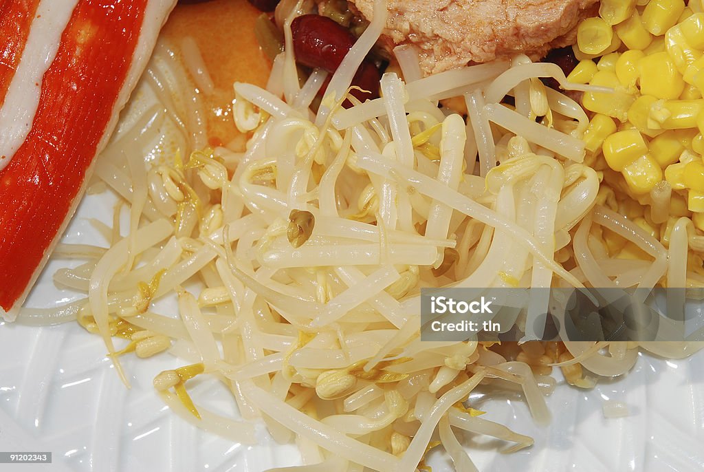 Feijão Mung rebentos de mistura de salada - Royalty-free Alimentação Saudável Foto de stock