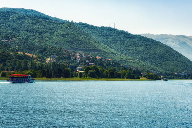 istock Landscape view from lake Ohrid, Macedonia 912024176