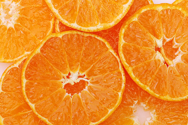 Orange slices stock photo