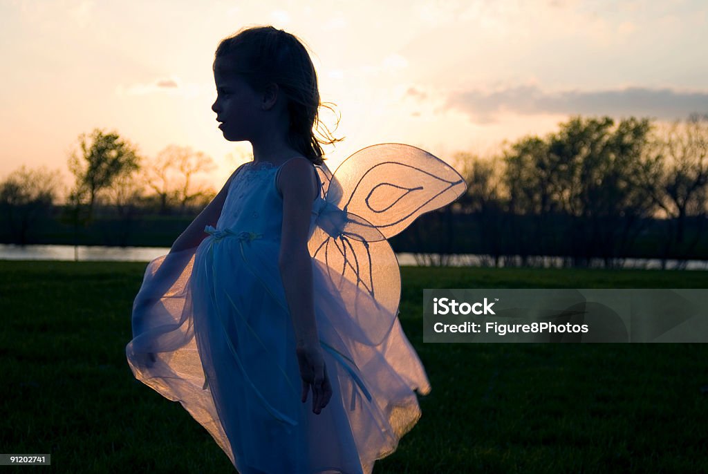 Angel-Silhouette - Lizenzfrei Engel Stock-Foto