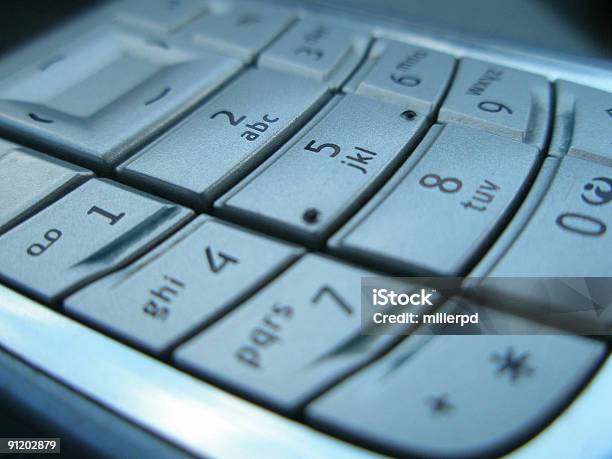 Foto de Teclado De Telefone e mais fotos de stock de Azul - Azul, Botão - Peça de Máquina, Caderno de Anotação