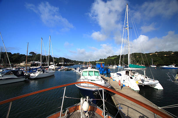 istock Mylor Yacht Harbour in Cornwall, England 91203990