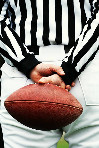 istock American football Referee and ball 91205831