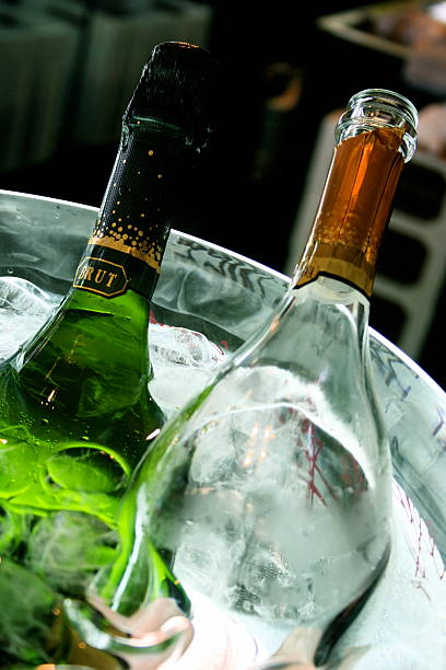 istock two bottles on an ice bucket 91206291