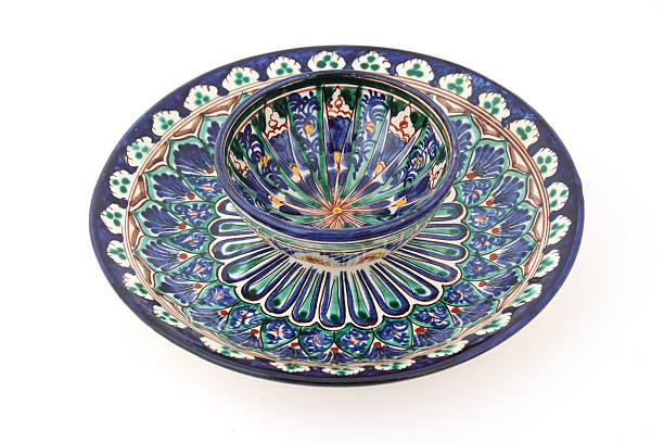istock Uzbek Tea Cup and Desert Plate 91206459