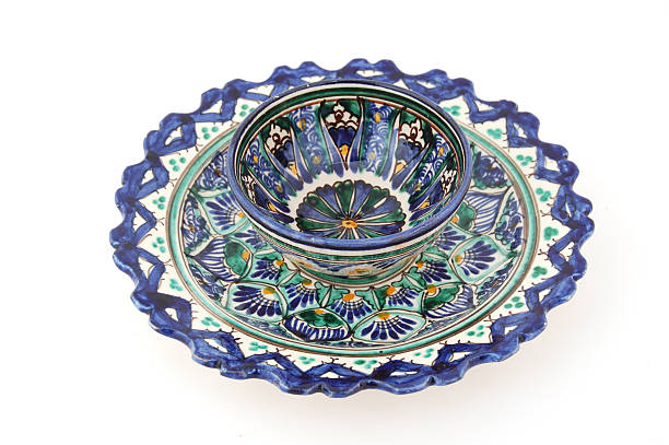 istock Uzbek Tea Cup and Desert Plate 91206460