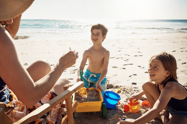 istock Life is so much more fun at the beach 912072388