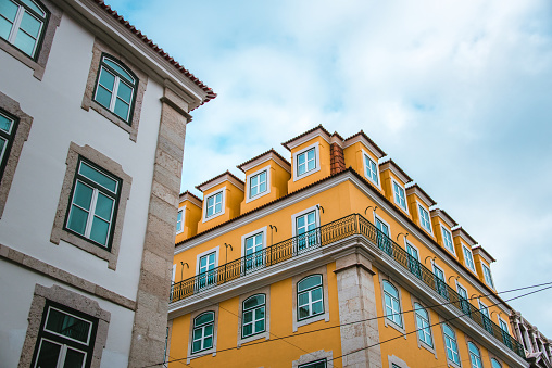Typical portuguese architecture in Lisbon, Portugal